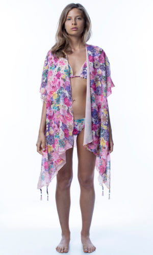 Spolverino copri bikini a fiori rosa easybikini